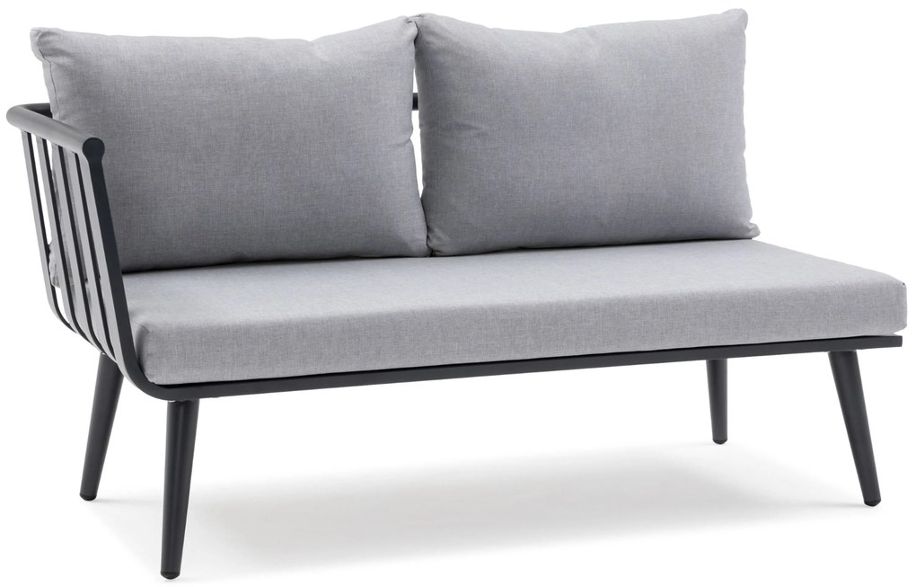 Hoek loungeset 5 personen Aluminium Grijs De Laan Projects