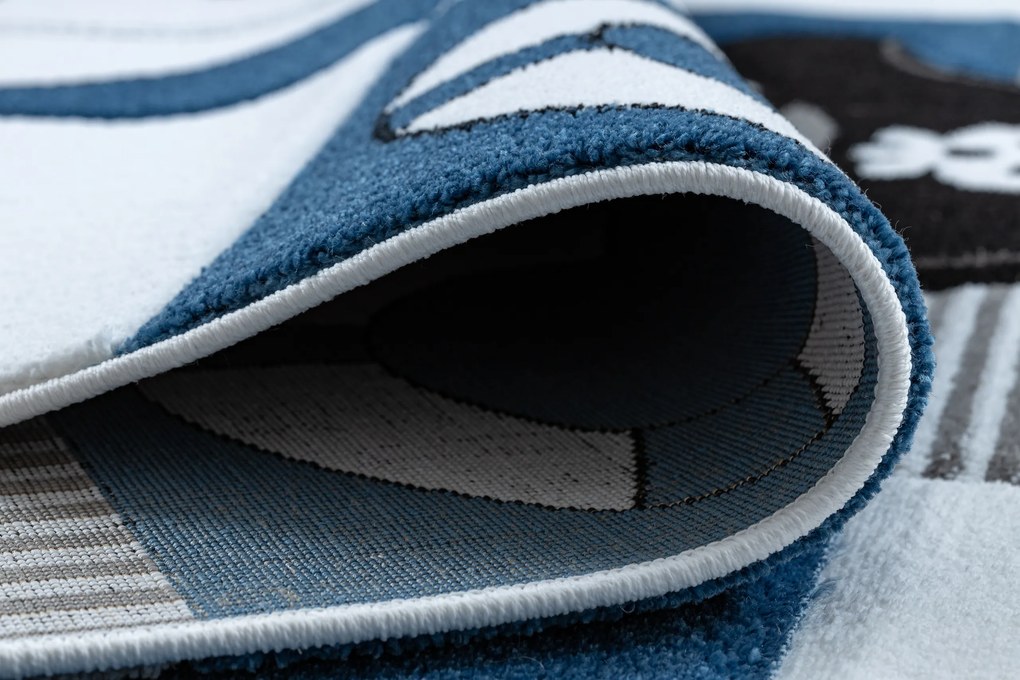 Tapijt PETIT CORSAIR PIRAAT SCHIP BOOT ANKER blauw