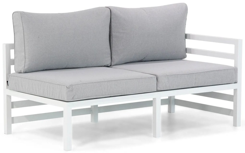 Hoek loungeset 6 personen Aluminium Wit  Domani Furniture Linde