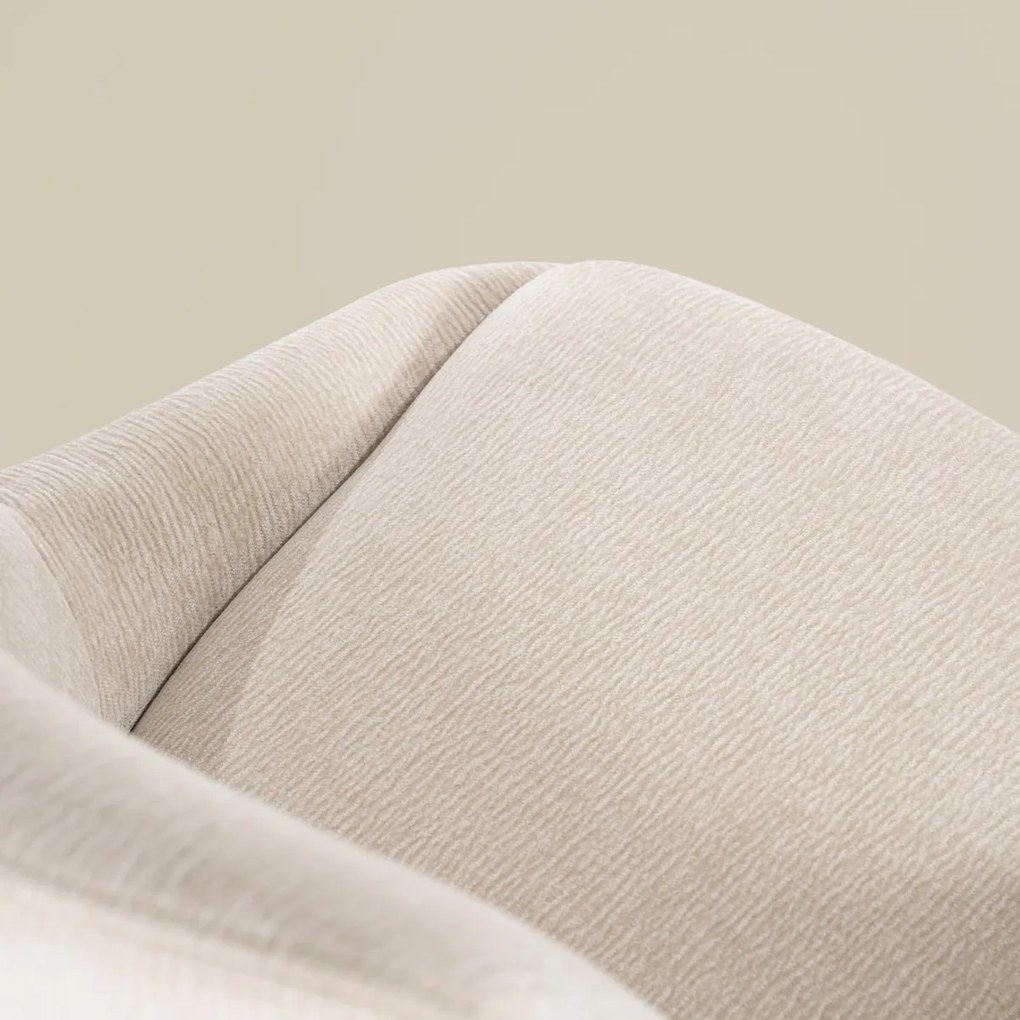 Draaibare Eetkamerstoel Beige Stof