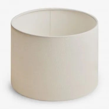 Arlina Stoffen Lampenkap Gebroken Wit & Ø20 Cm - ↑15 Cm - Sklum