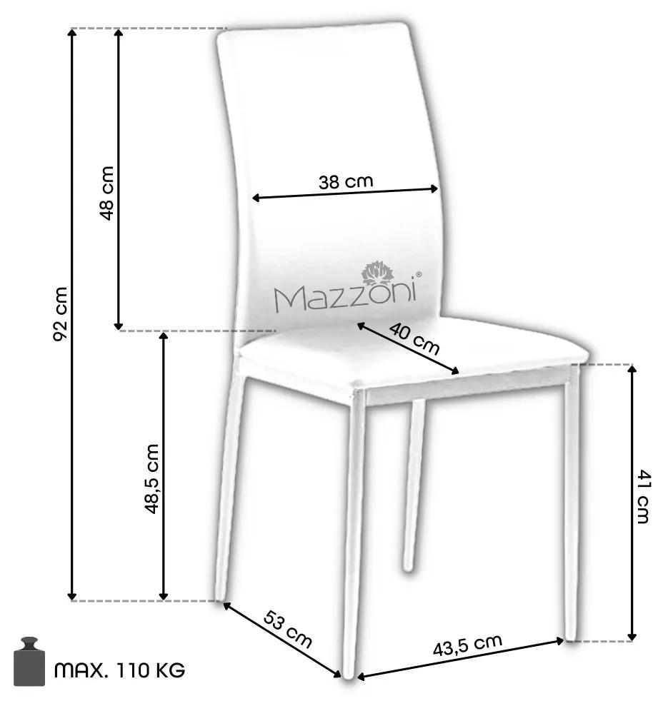 stoelen FLOP donkergrijs (velours) - modern voor woonkamer / eetkamer / keuken / kantoor