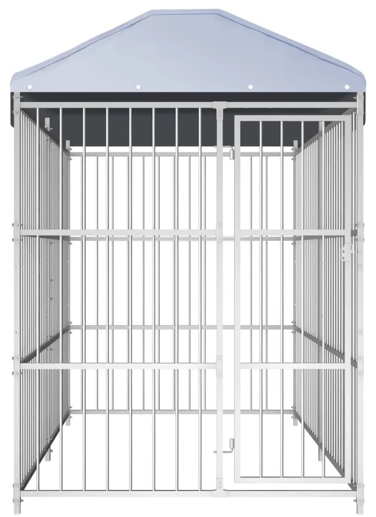 vidaXL Hondenkennel voor buiten met dak 300x150x200 cm