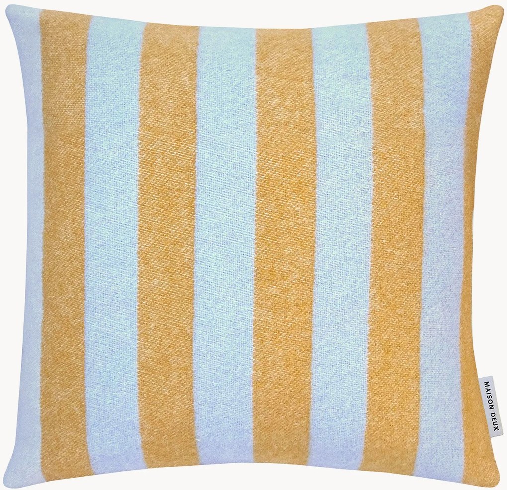 Decoratieve kussenhoes Candy Wrap van Nieuw-Zeelandse wol