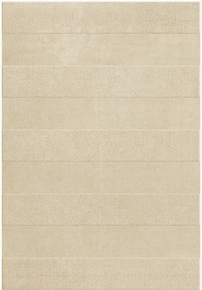 Handgeweven laagpolig wollen vloerkleed Sicilian Stripe