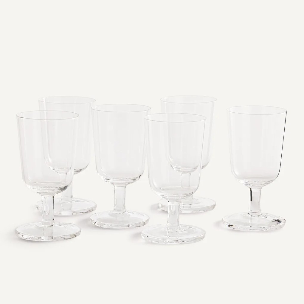 Set van 6 wijnglazen, H16Ø8,4 cm, Lana