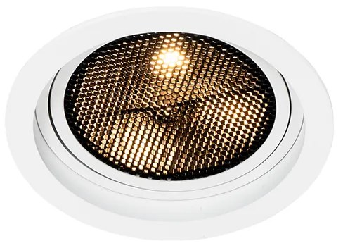 Moderne inbouwspot wit verstelbaar - Coop 111 Honey Modern GU10 rond Binnenverlichting Lamp