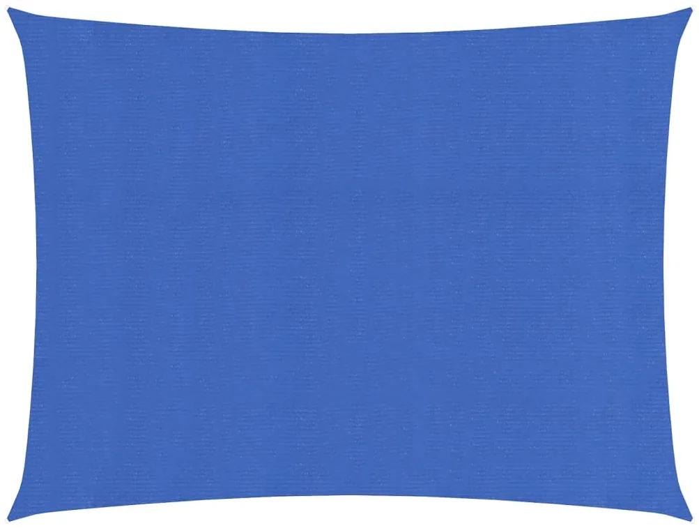 vidaXL Zonnezeil 160 g/m² 2,5x3,5 m HDPE blauw