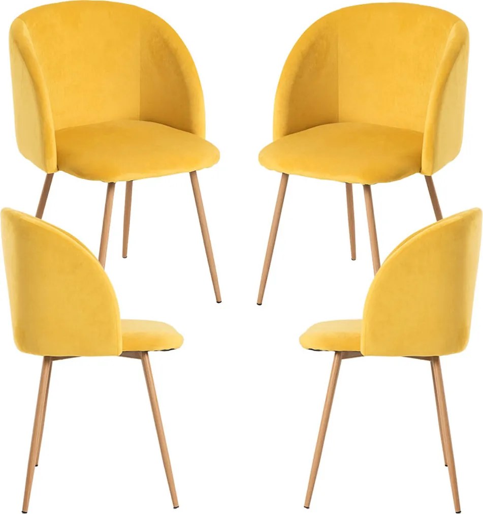 Pack 4 Sillas Velt Terciopelo