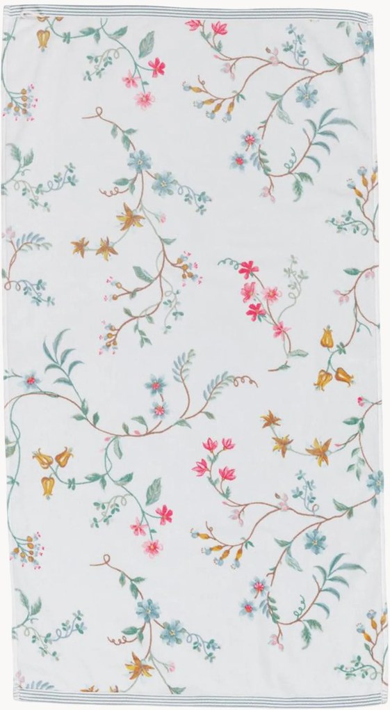 Fluweel & terry handdoek Les Fleurs