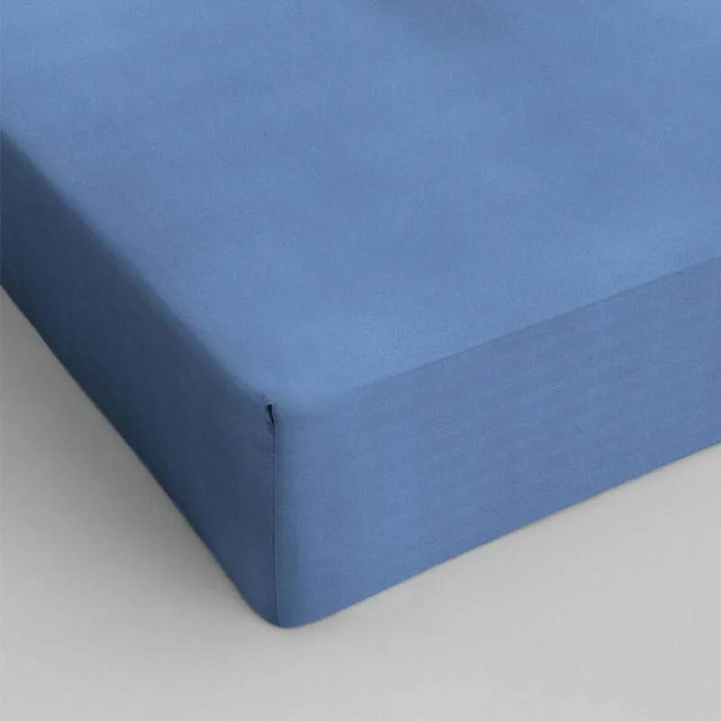 DreamHouse Bedding Verkoelend Hoeslaken Katoen - Blauw 70 x 200