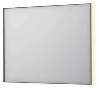 INK SP32 spiegel - 100x4x80cm rechthoek in stalen kader incl indir LED - verwarming - color changing - dimbaar en schakelaar - geborsteld RVS 8410063