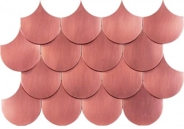 Dune Materia Mosaics Mozaiektegel 20x30cm Sirena Copper Visschub 5mm Mat/glans Copper 1916847