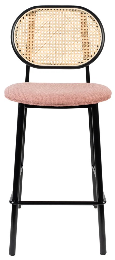 Zuiver Spike Webbing Counter Barkruk Retro Webbing Roze