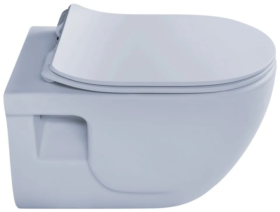 Sapho Brilla randloze toiletpot 36.5x53cm lichtblauw mat