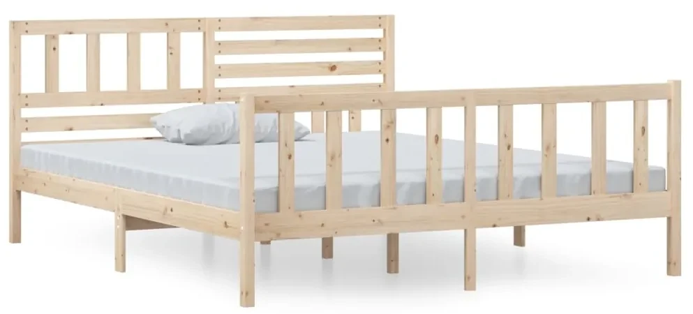 vidaXL Bedframe massief hout 140x190 cm