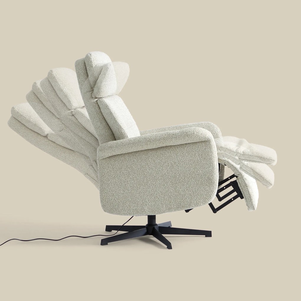 Beige Relaxfauteuil Elektrisch