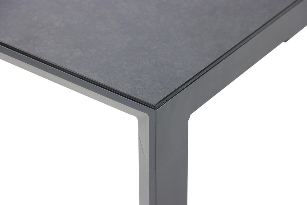 Tuinset 4 personen 180 cm Aluminium/textileen Grijs Osmen Joliet/Alicante