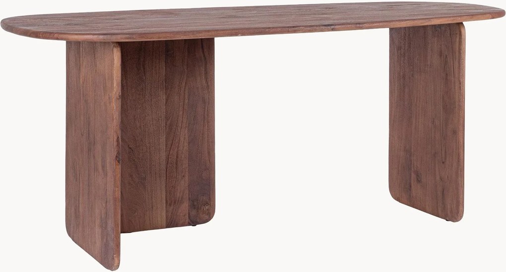 Bureau Nayana van acaciahout in organische vorm