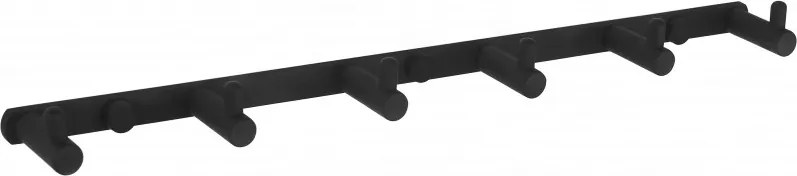 Mexen handdoekhaak met zes haken, zwart - 709166-70