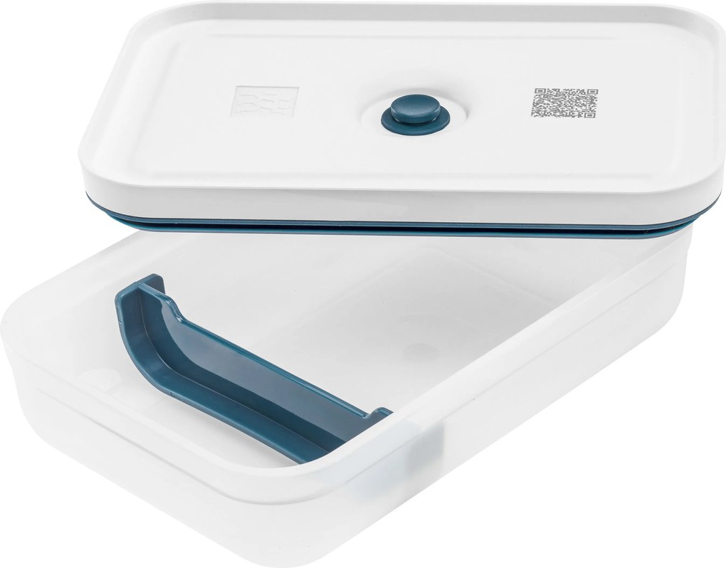 ZWILLING Fresh & Save Vacuüm brooddoos L plat, Kunststof, semitransparan-La-Mer blauw - Fresh & Save - ZWILLING