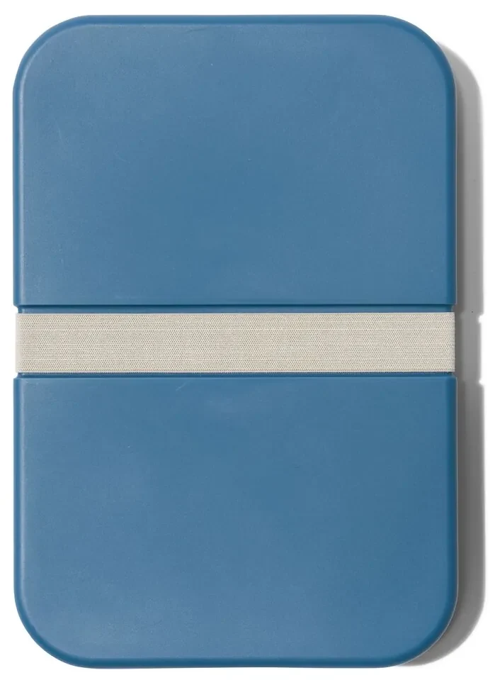 HEMA Platte Lunchbox XL Met Elastiek Blauw