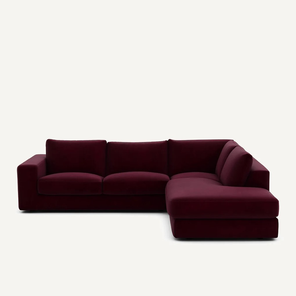 Hoekbank in fluweel, Skander