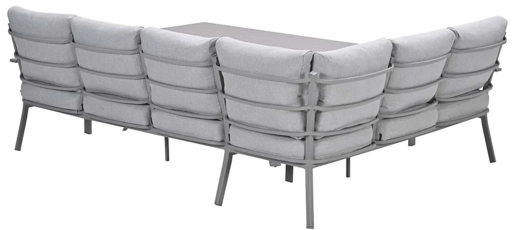 Garden Impressions Senja lounge dining set 3-delig links - valley sand