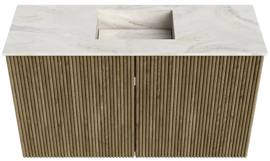 Mondiaz Joya DLux 70cm toiletmeubel dusk met wastafel faye midden 1 kraangat ostra
