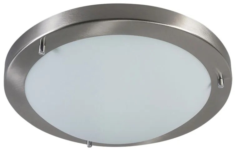 Moderne plafonnière staal 31 cm IP44 - Yuma