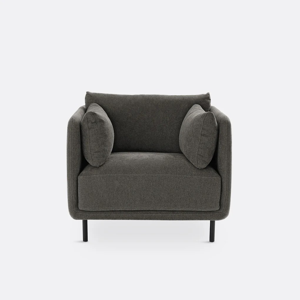 Fauteuil, getextureerde stof, Victor