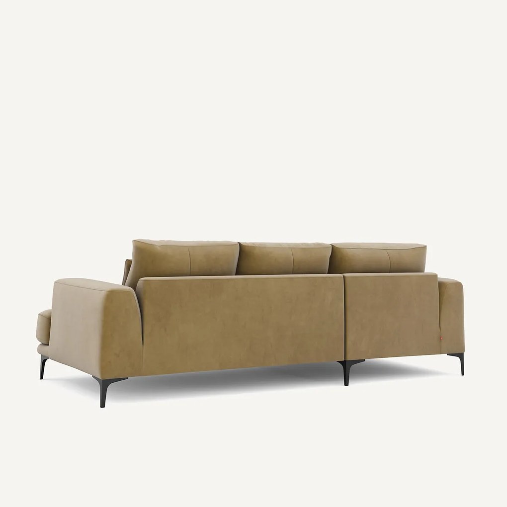 Rechtse hoekbank fluweel, Marsile