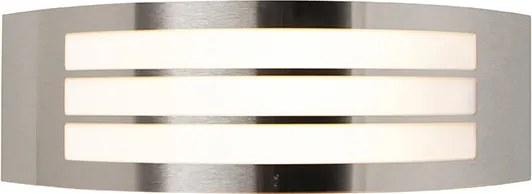 Moderne wandlamp staal RVS IP44 - Sapphire Deluxe