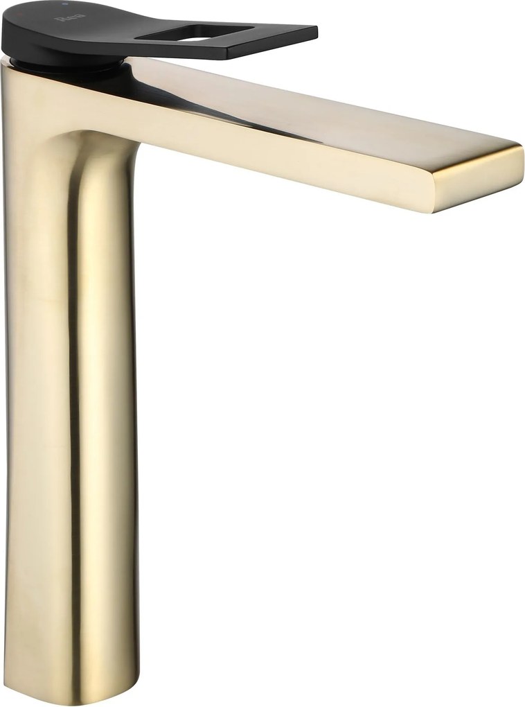 Wastafelkraan Rea Soul Black/Gold Brush High