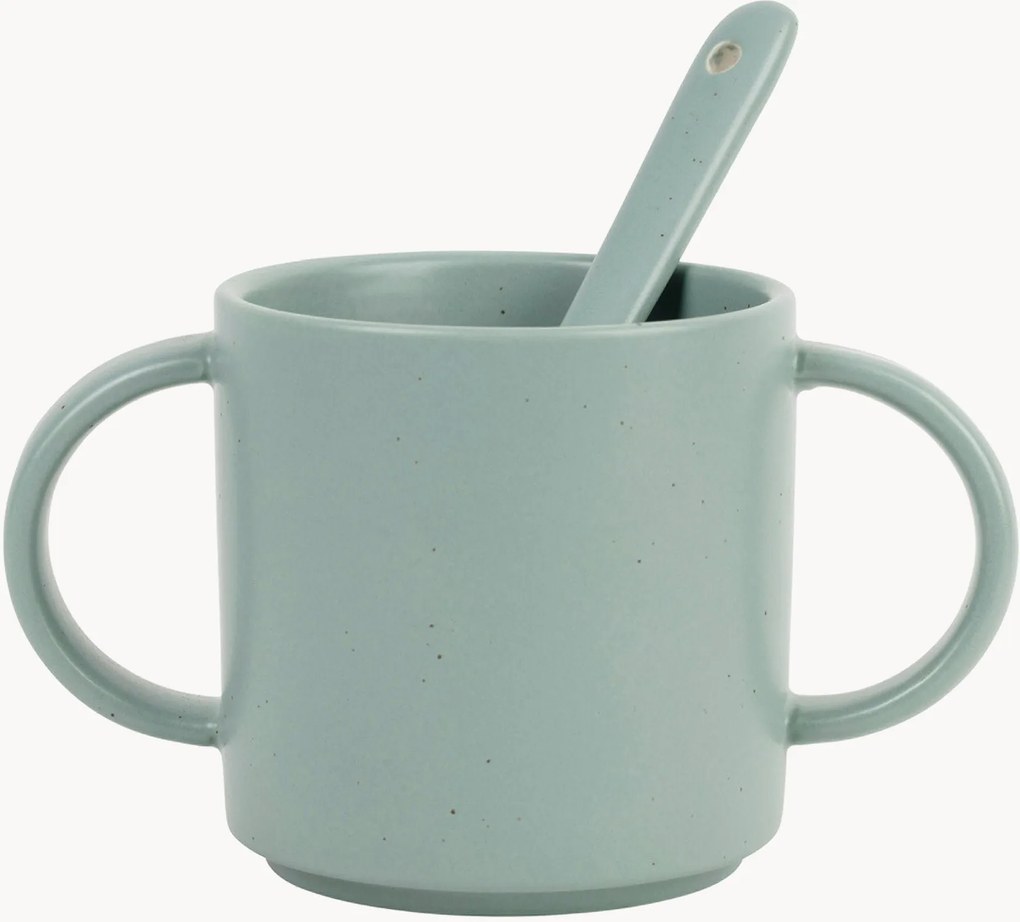Kindermokken Reverie met lepel van keramiek, 4-delig