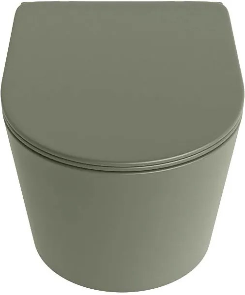 Mondiaz Lavie toiletpot randloos met softclose zitting army