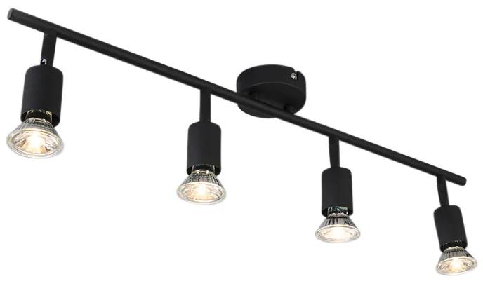 Smart Spot / Opbouwspot / Plafondspot zwart kantelbaar incl. Wifi GU10 - Jeany Modern GU10 Binnenverlichting Lamp