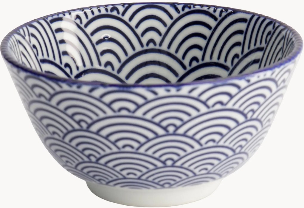 Porseleinen rijstkommen Nippon Blue, 6-delig