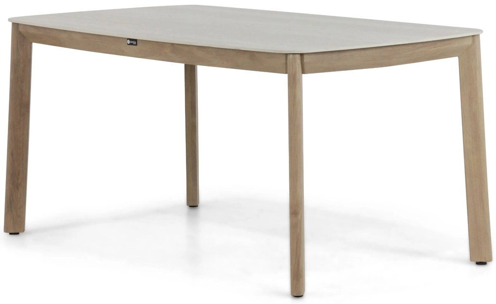 Dining Tuintafel rechthoekig 160 x 90 cm Taupe Santika Indah