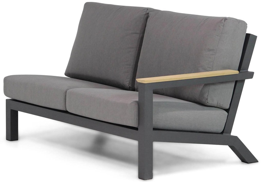 Dining Loungeset 5 personen Aluminium/teak Grijs 4 Seasons Outdoor Capitol/Lifestyle