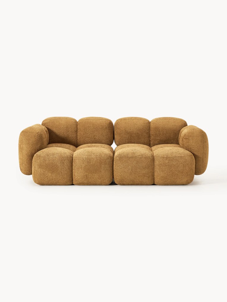Modulaire bank Tayla (2-zits) van teddy-bouclé