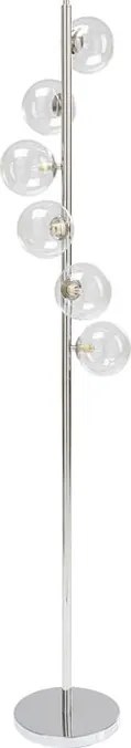 Vloerlamp Met Glazen Bollen Chroom