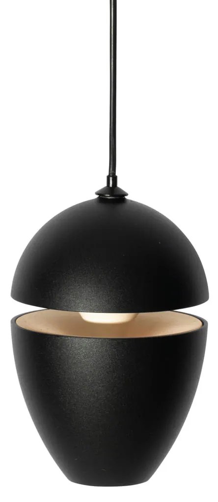 Moderne hanglamp zwart voor railsysteem 1-fase incl. LED - Magnetic Eggy Modern ovaal Binnenverlichting Lamp