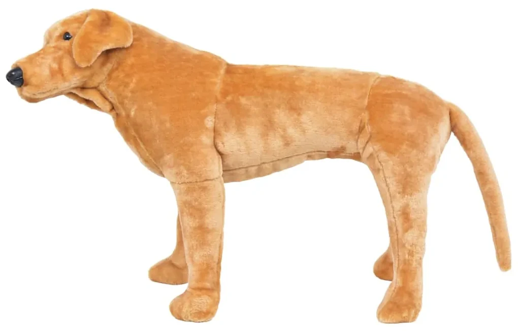 vidaXL Speelgoedhond labrador staand XXL pluche lichtbruin