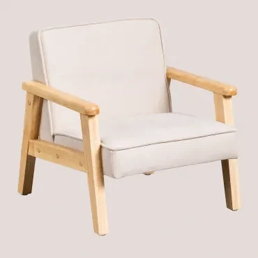 Fauteuil Cristina Kids Beige - Sklum