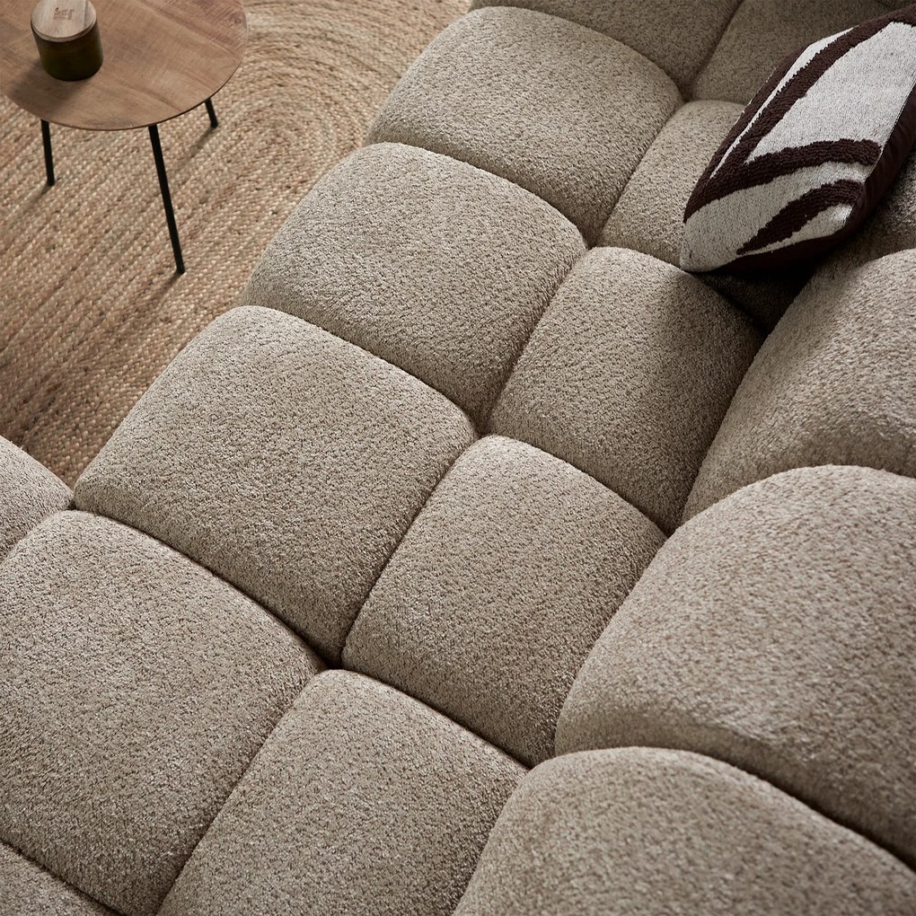 Design Bank Beige Hoek Rechts