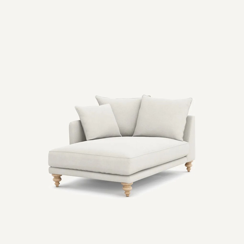 Longchair van linnen fluweel, LAZARE