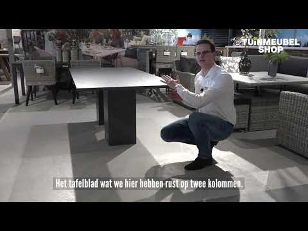 Tuinset 4 personen 180 cm Aluminium/Textileen Grijs Hartman Royal