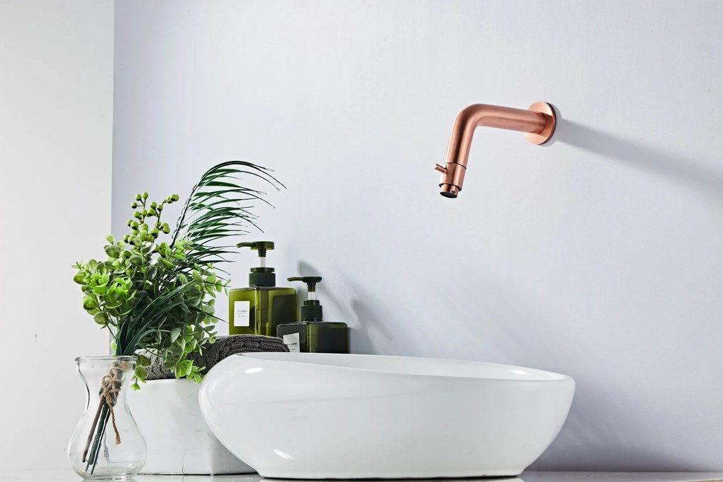 Saniclear Copper inbouw toiletkraan koper geborsteld