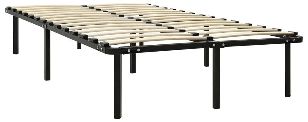 vidaXL Bedframe metaal zwart 140x200 cm